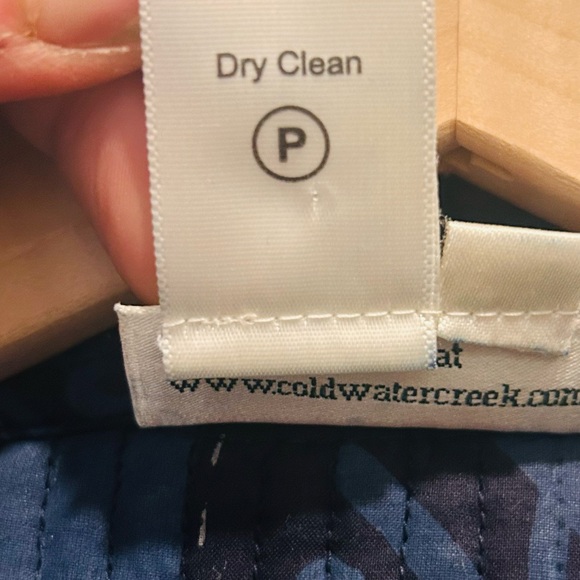 Coldwater Creek Quilted Embroidered Jacket Blue Red Petite Small Boho Folk - Picture 11 of 16